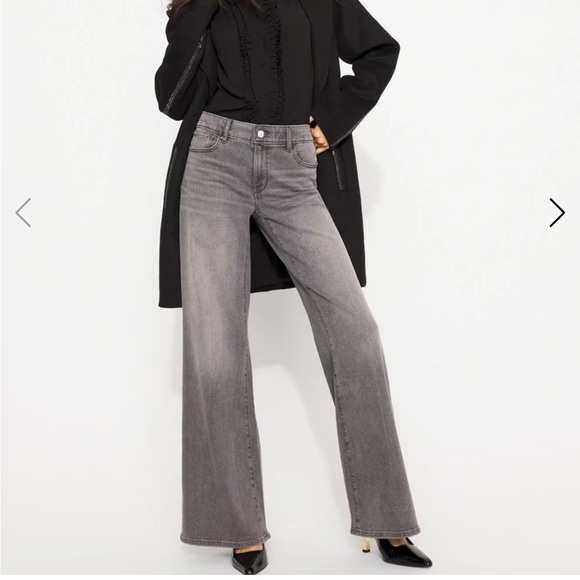 White House Black Market Gray Flare Denim Pants - Picture 2 of 6